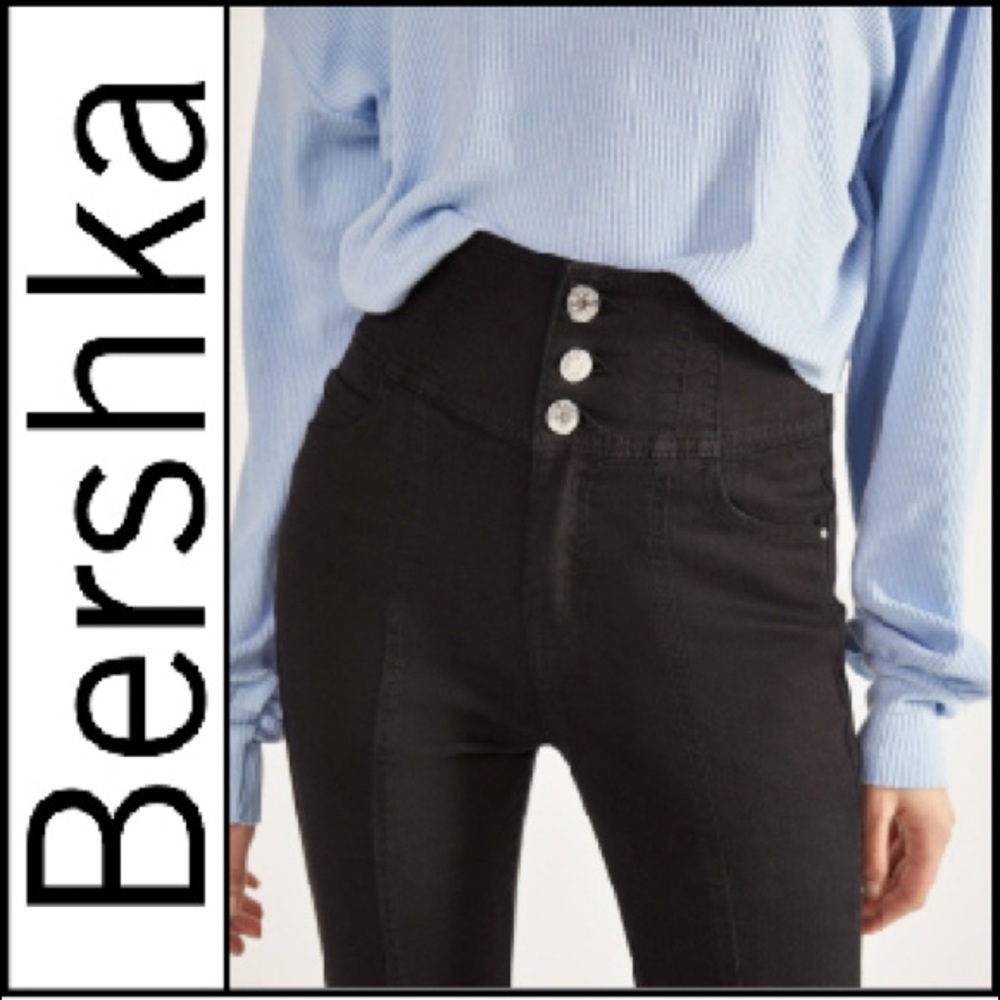 NWT { Bershka } Skinny Jeans w/ Cummerbund Waist
